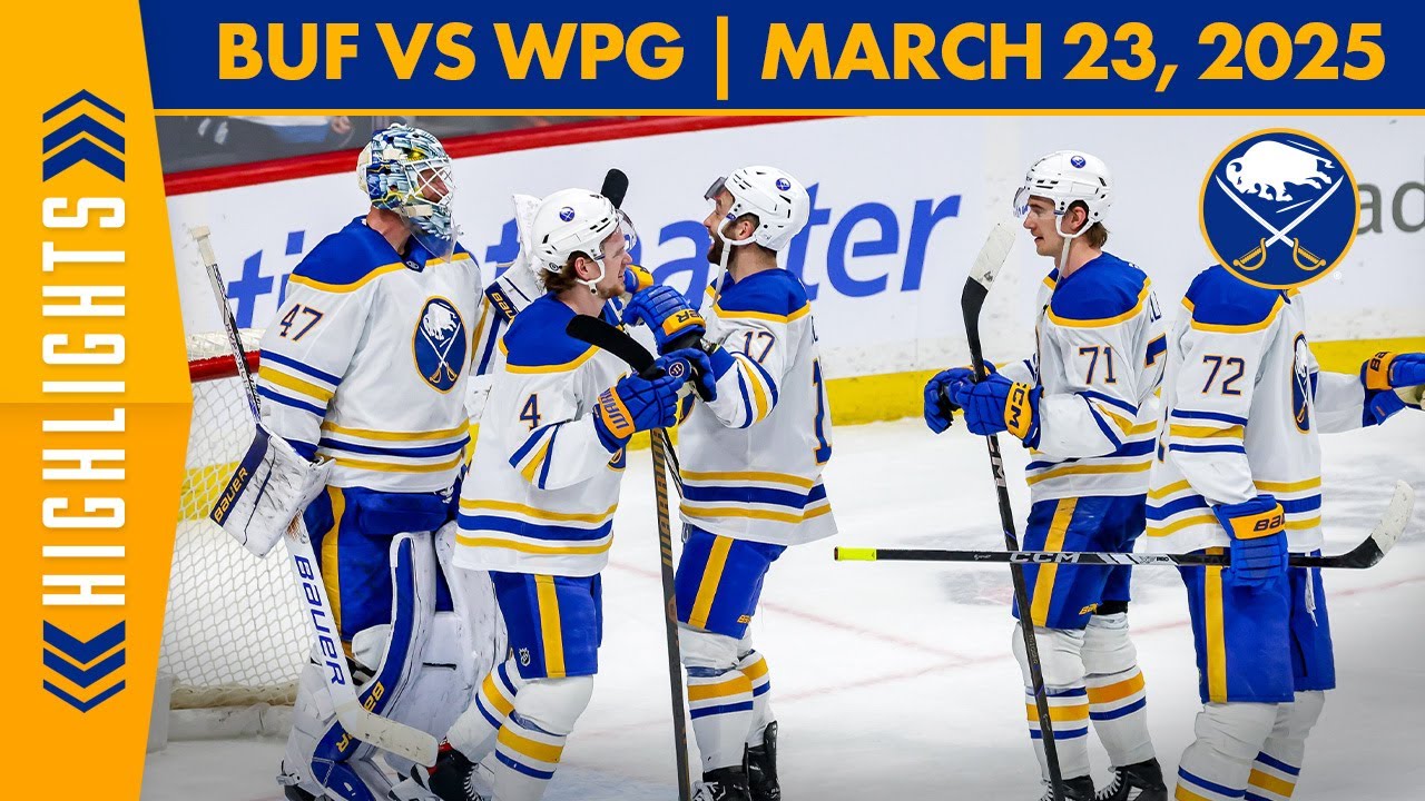 James Reimer Makes 36 Saves In Buffalo Sabres 5-3 Win Over Winnipeg Jets | Full Game Highlights