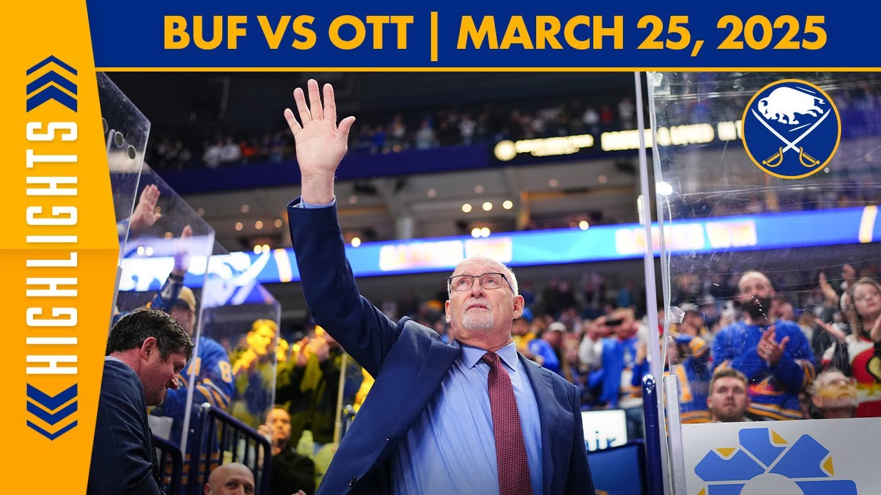 Lindy Ruff's 600th Career Win With The Buffalo Sabres | Ottawa Falls 3-2 To Buffalo | Highlights