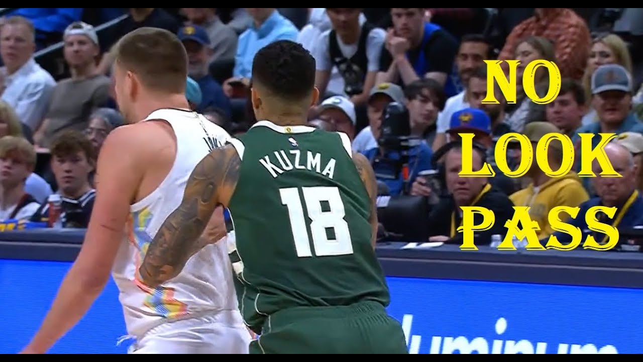 Nikola Jokic NO LOOK PASS Milwaukee Bucks vs Denver Nuggets