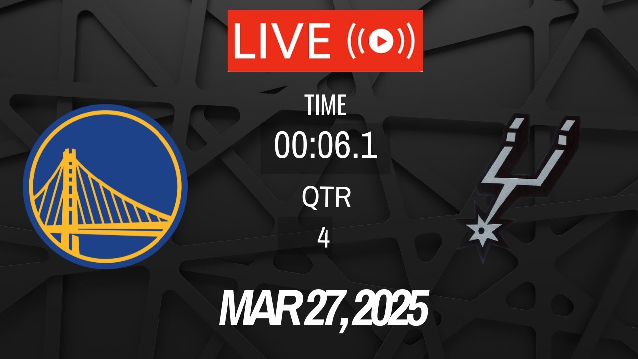 NBA LIVE! Golden State Warriors vs San Antonio Spurs I March 27, 2025 Warriors vs Spurs Full Game