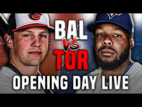 TORONTO BLUE JAYS vs. BALTIMORE ORIOLES - Opening Day LIVE Play By Play (March 27 2025)