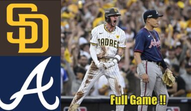San Diego Padres Vs Atlanta Braves Full Game 1st Mar 27,2025 Game MLB Highlights MLB Today