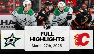 NHL Highlights | Stars vs. Flames | March 27, 2025