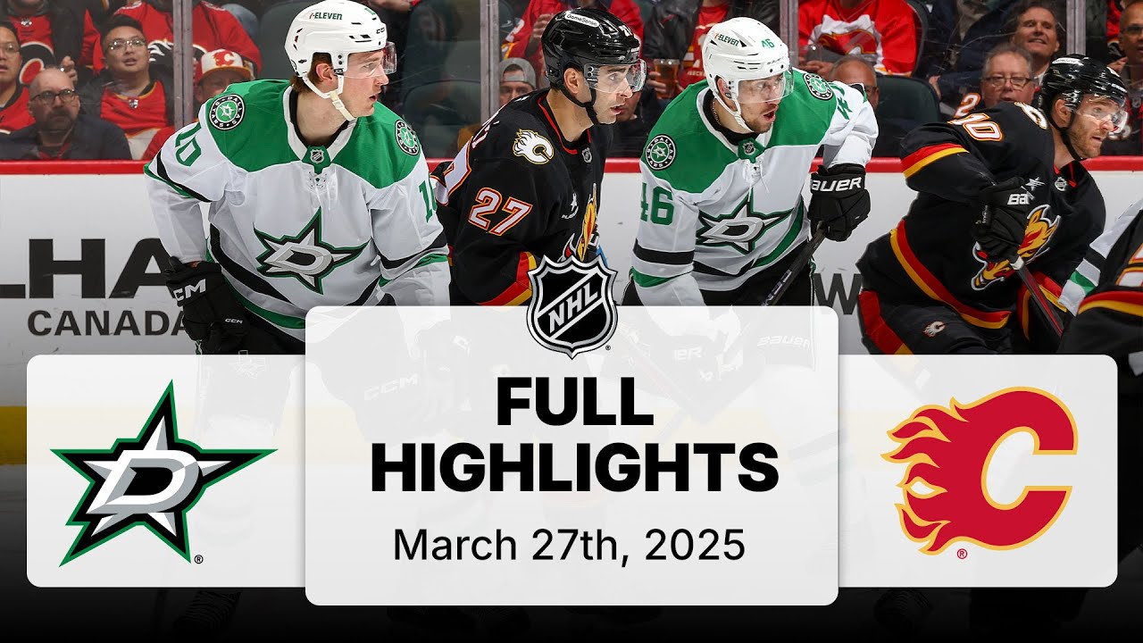 NHL Highlights | Stars vs. Flames | March 27, 2025