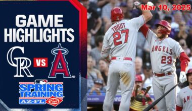 Los Angeles Angels Vs Colorado Rockies GAME Highlights | MLB Training Spring 2025