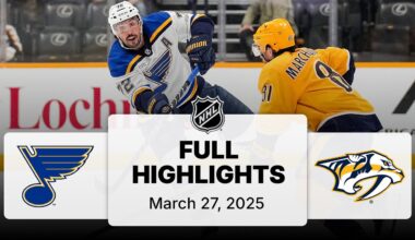NHL Highlights | Blues vs. Predators - March 27, 2025