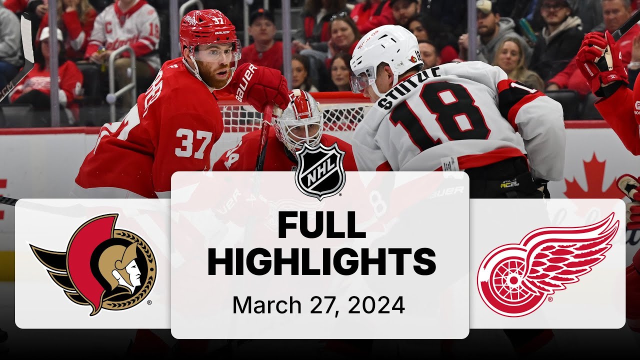 NHL Highlights | Senators vs. Red Wings | March 27, 2025
