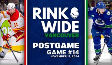 RINK WIDE POST-GAME: Vancouver Canucks vs Calgary Flames |  Game 14 - Nov. 12, 2024