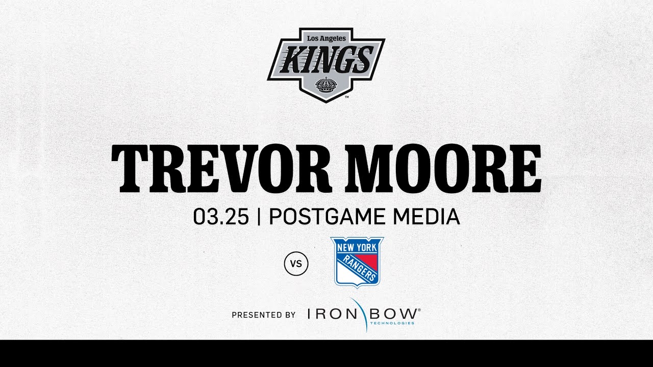 Forward Trevor Moore | 03.25.25 LA Kings Beat the New York Rangers | Postgame Media