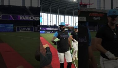 Derek Hill is the man 👊 #marlins #derekhill #miami #baseball #mlb #niceguy