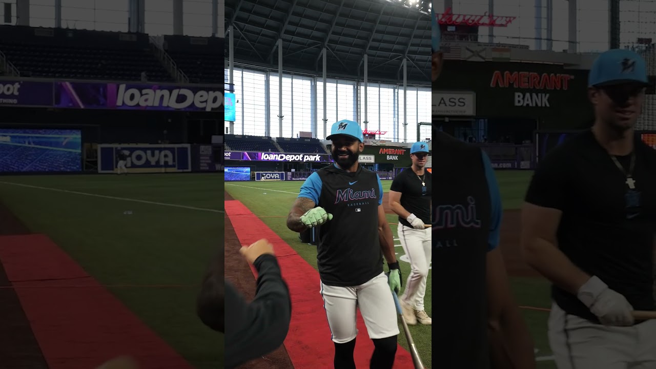 Derek Hill is the man 👊 #marlins #derekhill #miami #baseball #mlb #niceguy