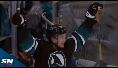 Maple Leafs' Joseph Woll Gaffes Clearing Attempt As William Eklund Deflects In Puck Off Skate