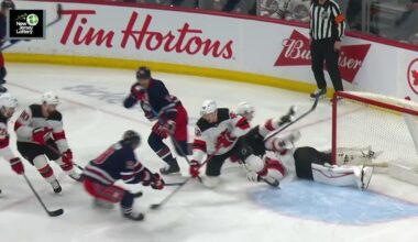 David Gustafsson scores a goal against the New Jersey Devils