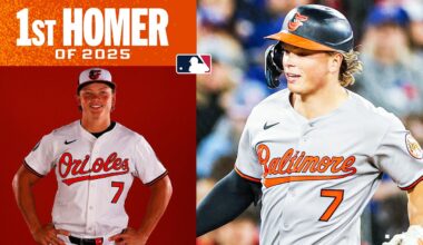 Jackson Holliday hits his FIRST home run of 2025! (7th Orioles dinger of 2025 belongs to No. 7!)