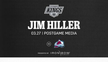 Head Coach Jim Hiller | 03.27.25 LA Kings Fall to Colorado Avalanche | Postgame Media