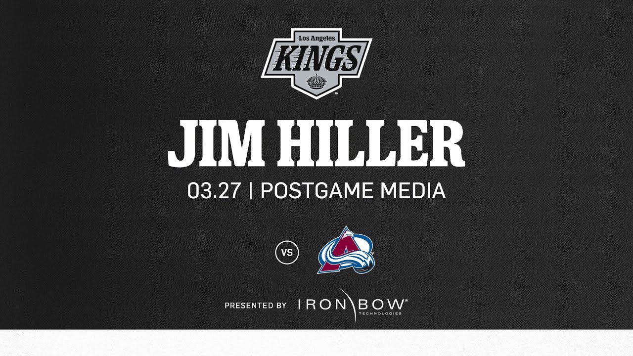 Head Coach Jim Hiller | 03.27.25 LA Kings Fall to Colorado Avalanche | Postgame Media