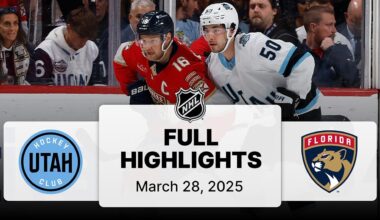 NHL Highlights | Utah Hockey Club vs. Panthers | March 28, 2025