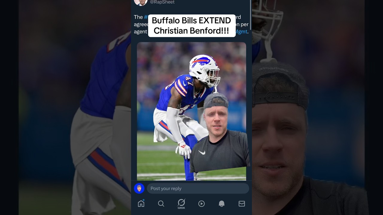 Buffalo Bills EXTEND Christian Benford on a GREAT deal! #buffalobills #billsmafia #nfl #nflnews