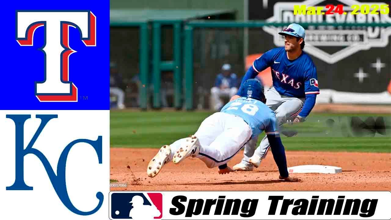 Texas Rangers Vs. Kansas City Royals GAME 1+4th (03/24/2025) | MLB Highlights 2025