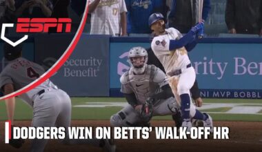 Mookie Betts WALK-OFF HR ⚾ Dodgers beat Tigers in extras | ESPN MLB