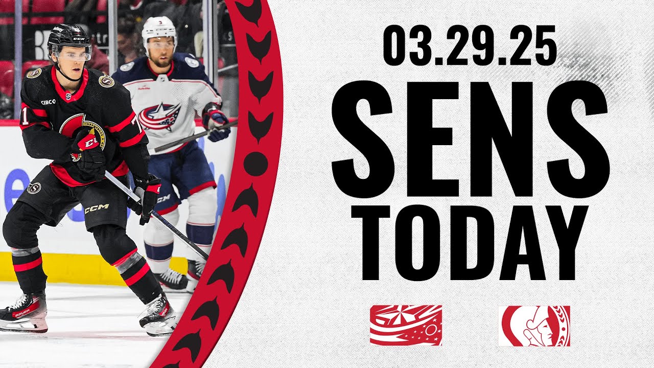 Sens Today: Sens Set for First of Three vs Blue Jackets