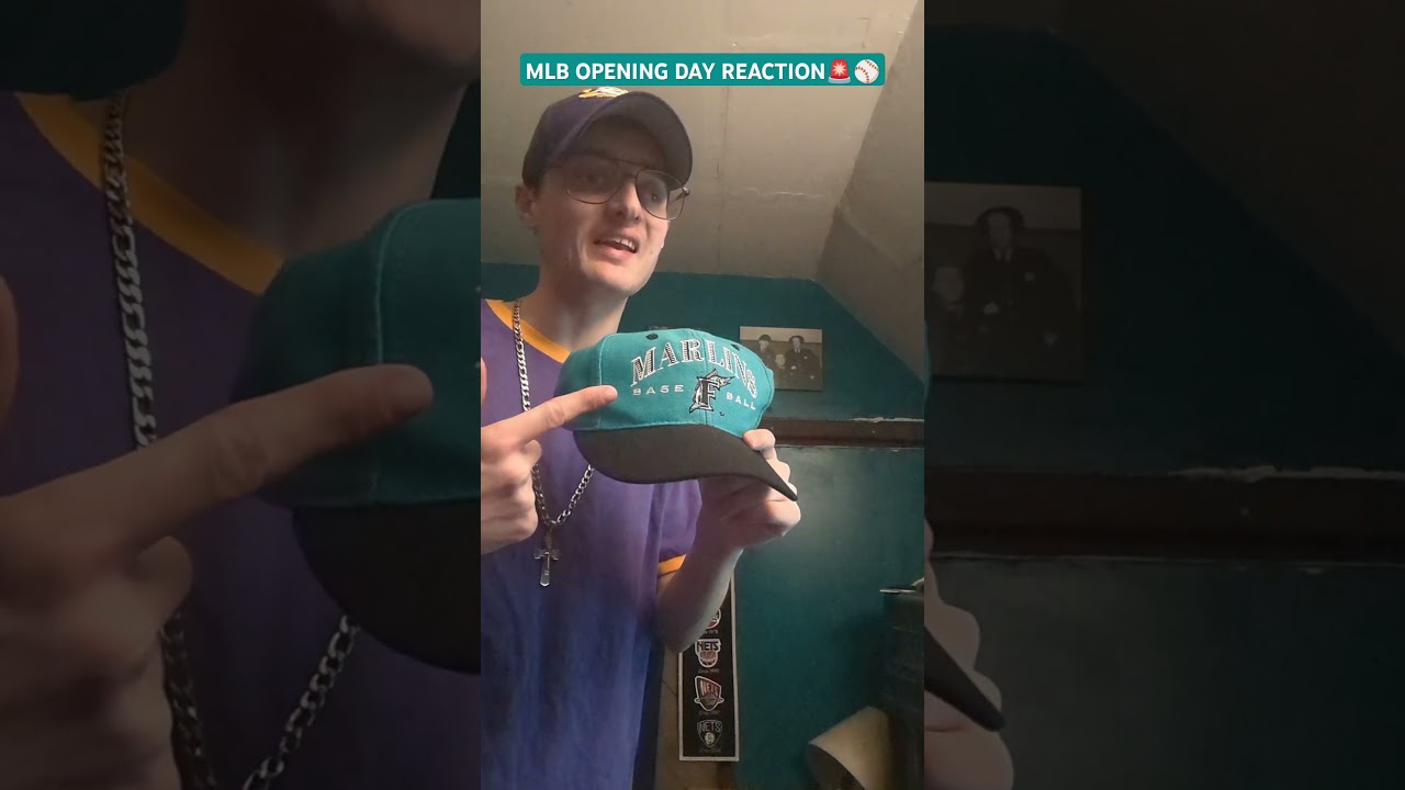 FOR THE FIRST TIME IN FRANCHISE HISTORY FL MIAMI MARLINS GET A WALK-OFF OPENING DAY WIN!🐟⚾ #marlins