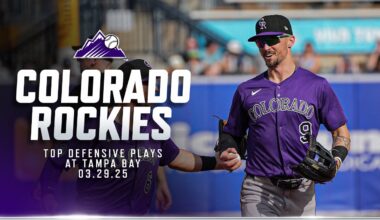 Colorado Rockies Top Defensive Plays Against Tampa Bay Rays