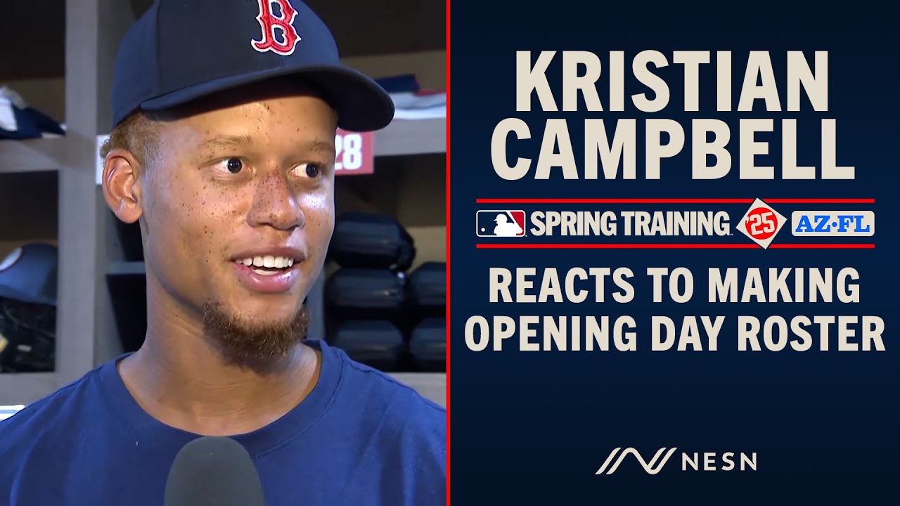 Kristian Campbell Reacts To Making Boston Red Sox Opening Day Roster