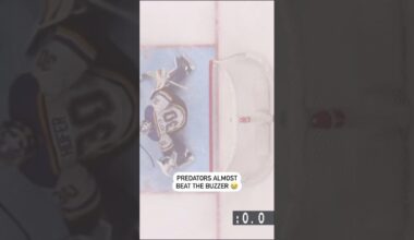 Predators Miss A Buzzer Beater By Less Than A Second 😱