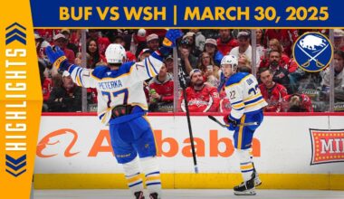 EIGHT GOALS! | Buffalo Sabres Defeat Washington Capitals in 8-5 win | Full Game Highlights
