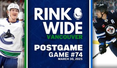 RINK WIDE POST-GAME: Vancouver Canucks at Winnipeg Jets | Game 74 - Mar. 30, 2025