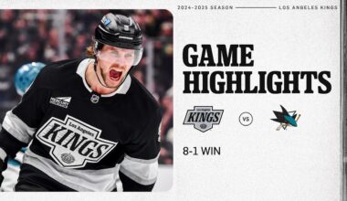 LA Kings DOMINATE the San Jose Sharks in 8-1 Win