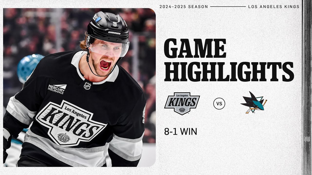 LA Kings DOMINATE the San Jose Sharks in 8-1 Win