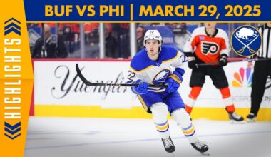 Jack Quinn Scores Two In Buffalo Sabres Loss To Philadelphia Flyers | Full Game Highlights