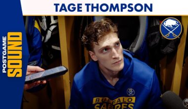 "That Stuff's Contagious" | Tage Thompson After Buffalo Sabres 8-5 Win Over Washington