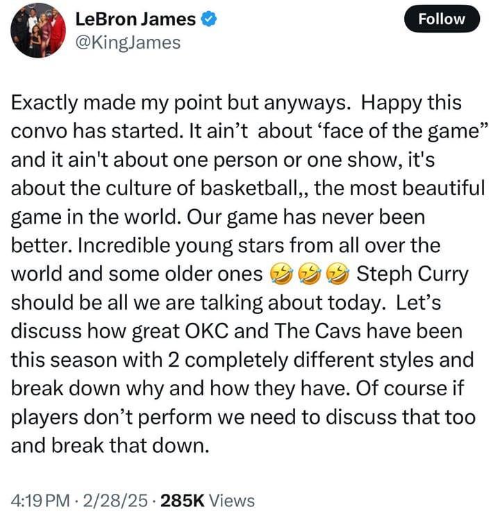 LeBron Giving Us Some Flowers