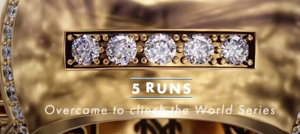 Screencap of the Dodgers' World Series ring video. (X)