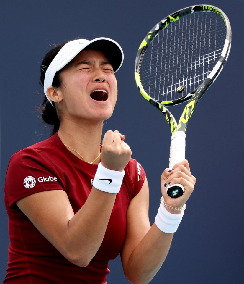 Eala screamed in delight as he made history in the WTA