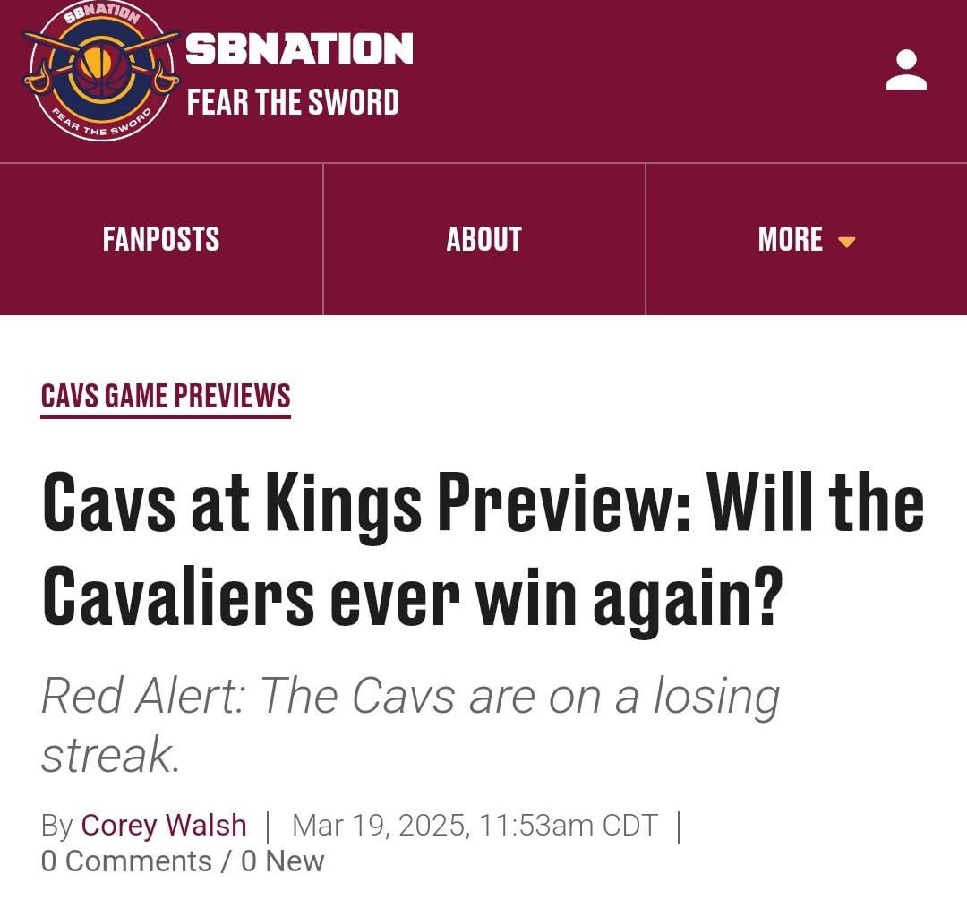 Our back to back losses have Cavs news outlets & fans in shambles!