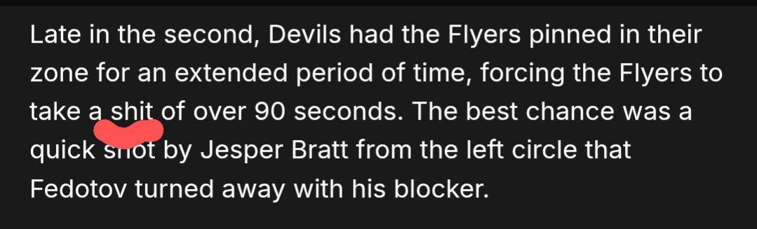 LOL, unfortunate typo