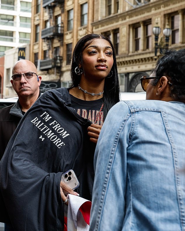 Angel Reese is eagerly representing her home state in her eye-popping March Madness outfit