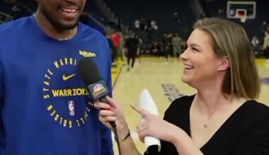 Kevon Looney saves a reporter's life.