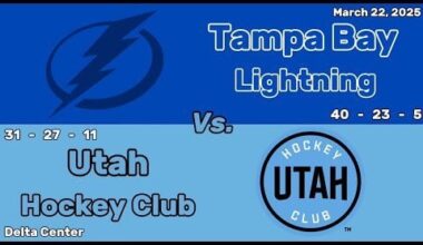 Tampa Bay Lightning vs Utah Hockey Club | March 22, 2025 | All Goals