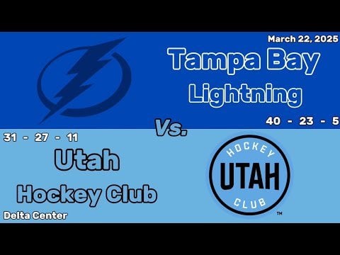 Tampa Bay Lightning vs Utah Hockey Club | March 22, 2025 | All Goals