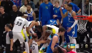 [Highlight] Down 3, Haliburton hits the 3 plus the foul with 3 seconds left!