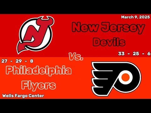 New Jersey Devils vs Philadelphia Flyers | March 9, 2025 | All Goals