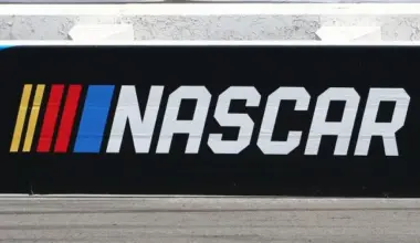 LONG POND, PA - JULY 28: A general view of the NASCAR logo on the wall during the Monster Energy NASCAR Cup Series Gander Outdoors 400 on July 28, 2019 at Pocono Raceway in Long Pond, Pa. (Photo by Rich Graessle/Icon Sportswire)