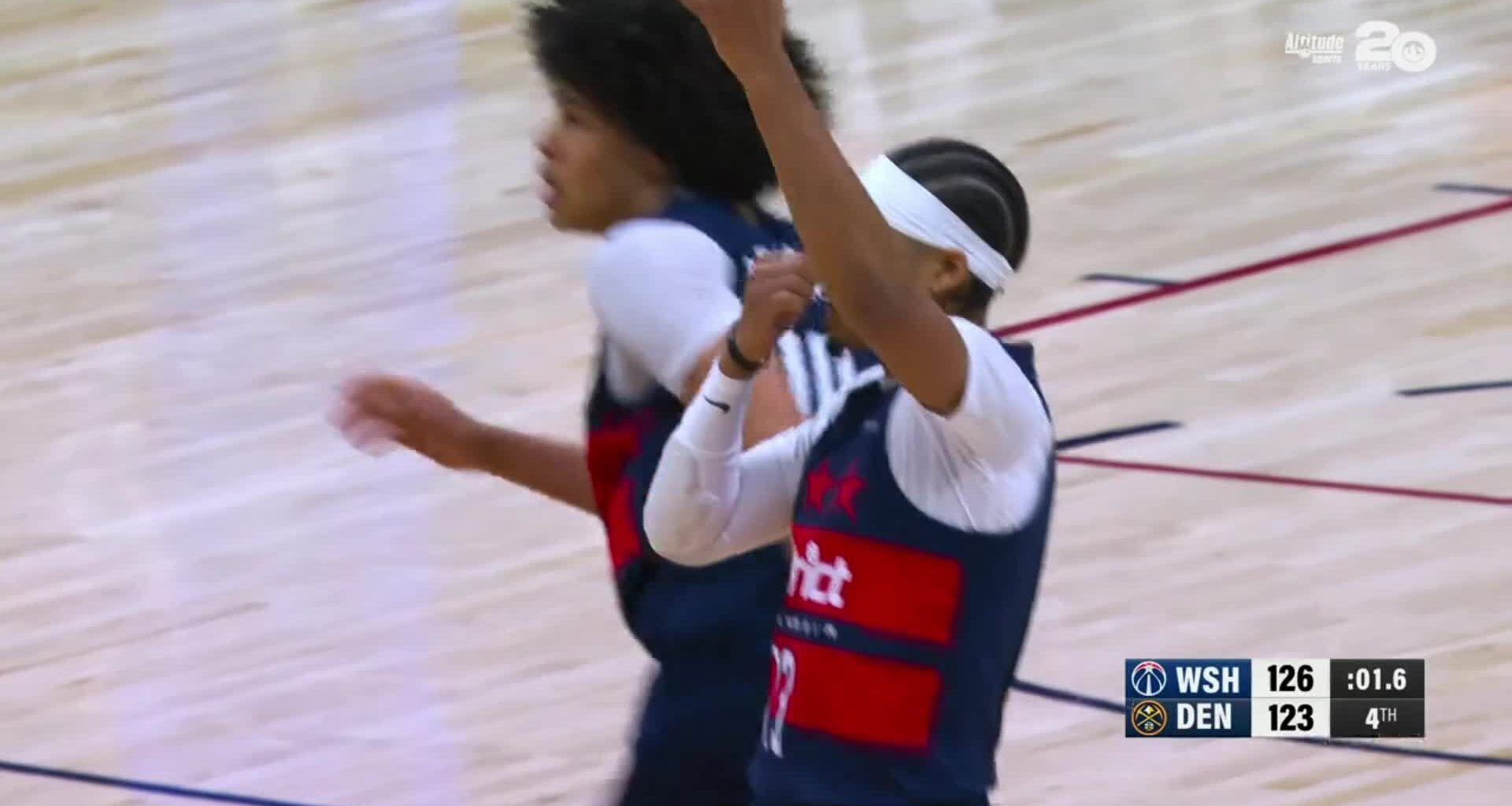 [Highlight] With 35-ft 3 by Jordan Poole, Wizards defeat the Nuggets