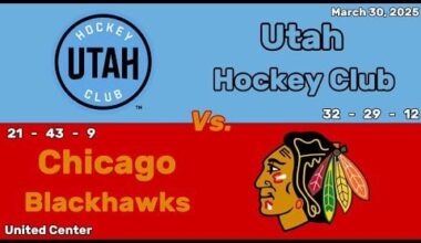 Utah Hockey Club vs Chicago Blackhawks | March 30, 2025 | All Goals