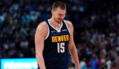 Jokić's half time heave made history. Nikola passed Larry Bird as the fastest player to reach 16k points 8k rebounds & 5k assists